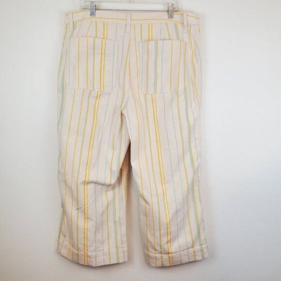 Madewell Emmett wide-leg crop in Stripe - Picture 7 of 9